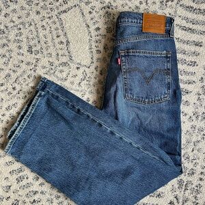 Levi's Ribcage high rise Blue Jeans